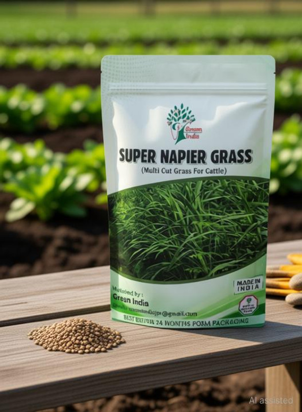 Green India super napier grass seed Seed(2500 per packet)