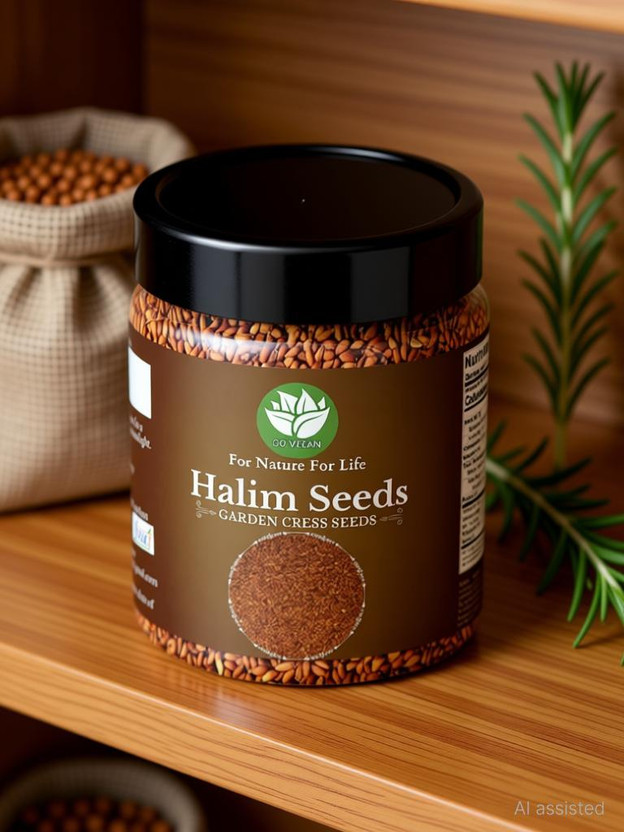 go vegan Garden cress seeds, Aliv seeds, Asaliya seeds Seed(300 g)