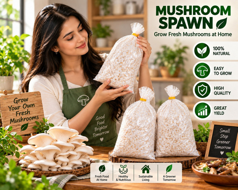 SP AGRO Oyster Mushroom Seed(400 g)