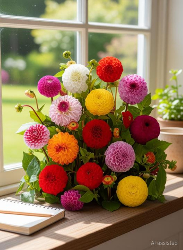 BEE Garden Zinnia Flower Seeds – Mixed Organic Quality Seeds for Home Gardening Seed(35 per packet)
