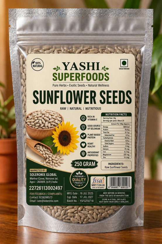 YASHI SUPERFOODS SUNFLOWER SEED Seed(250 per packet)