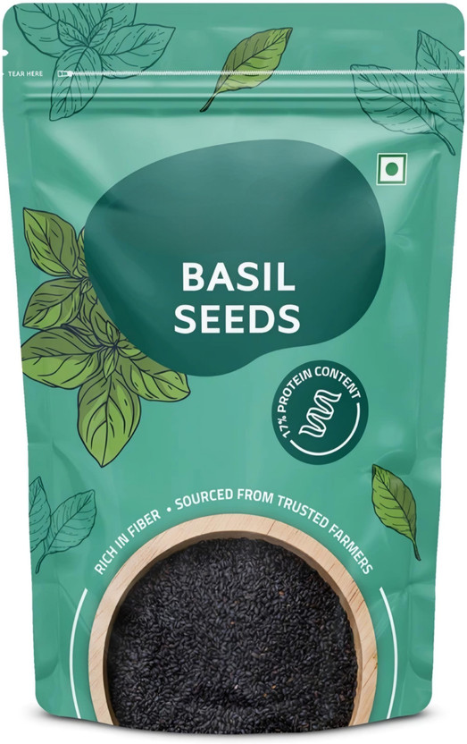 AnnieHerbs BASIL SEEDS, SABJA SEEDS, FALOODA, TUKMARIYA Seed(100 g)