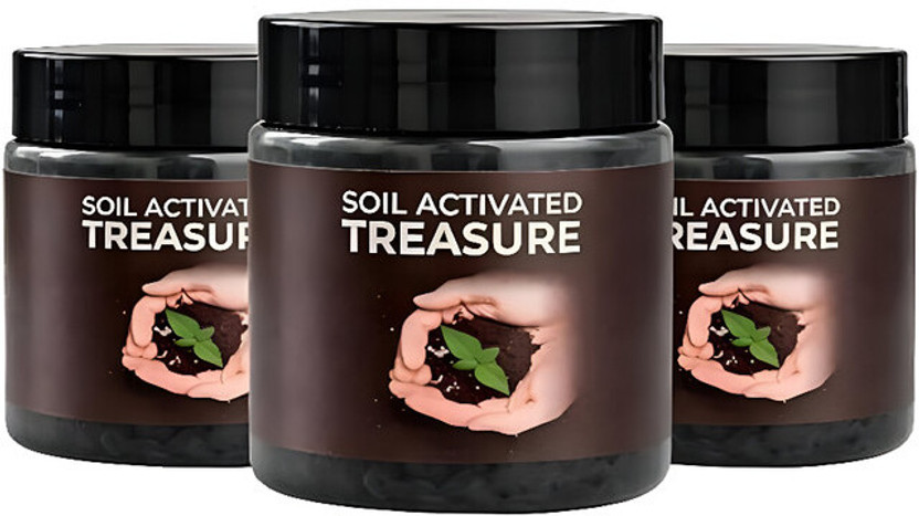Lootzoo Soil Activated Treasure Plant Soil Booster for Rapid Growth Plant Straightener(Pack of 3)