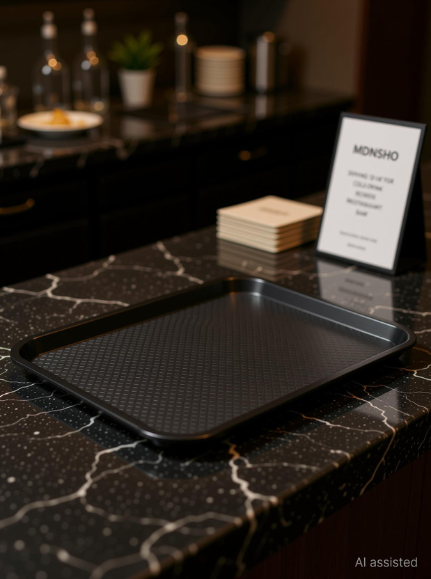 MDNSHO 12×16'' Platter, Serving Tray For Breakfast, Cold-Drink, Restaurant, Hotel, Bar Tray(Pack of 2, Microwave Safe)