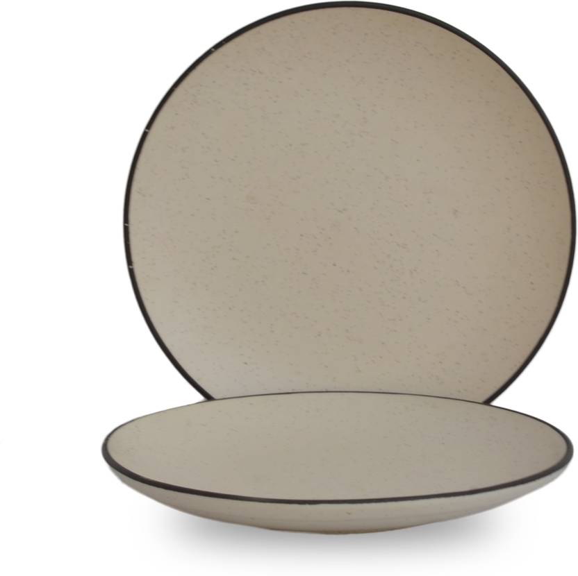 ST "REDEFINING SPACES" Ceramic Handcrafted White Matte with Black