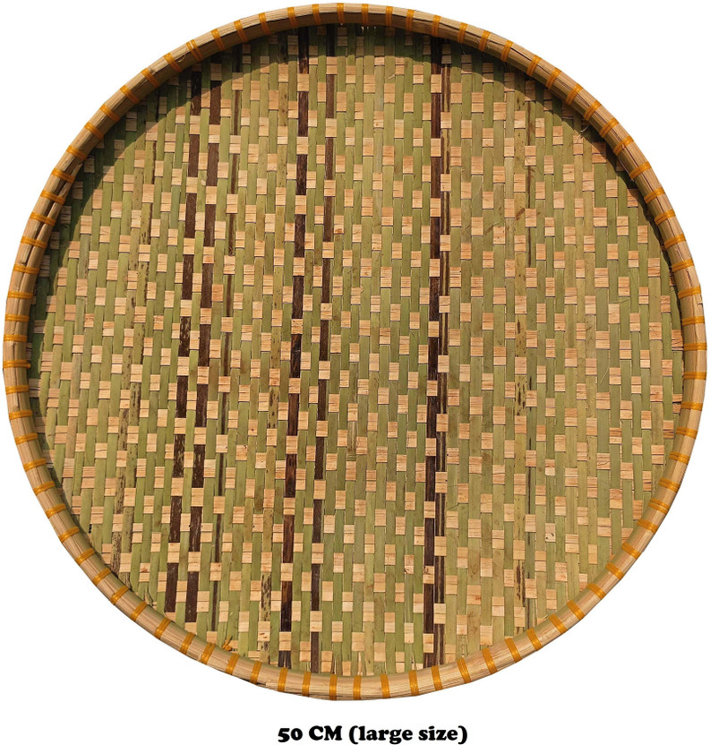 SSunshiine Bamboo made Pooja or food Serving tray Tray