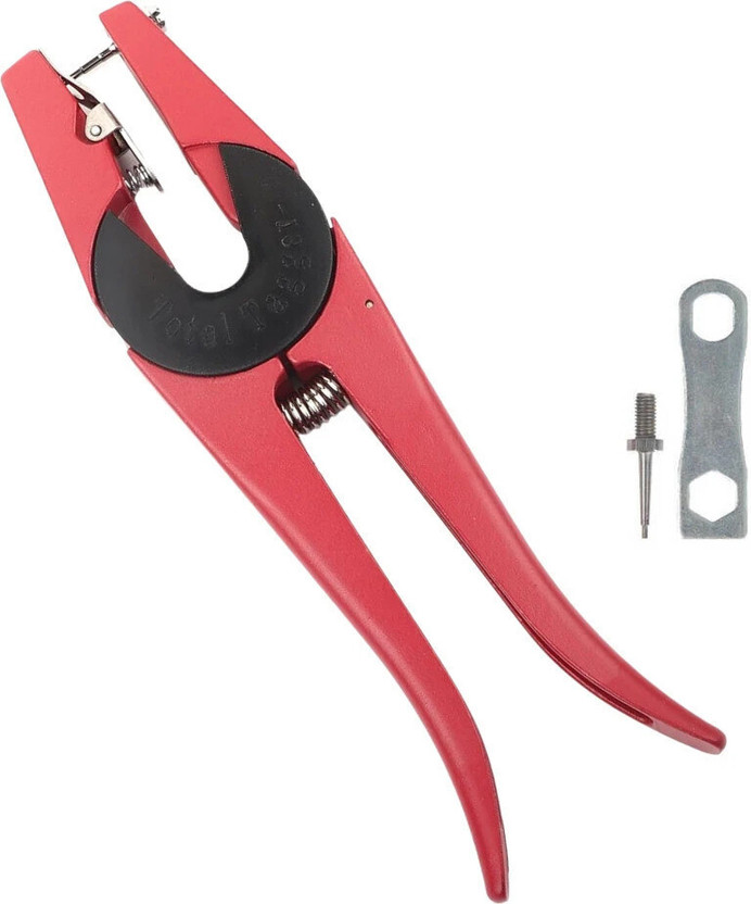 SAFURE Animal Ear Tag Applicator for Livestock – Ergonomic Grip - Ear Tag Punch Plier(Length : 8.85 inch)