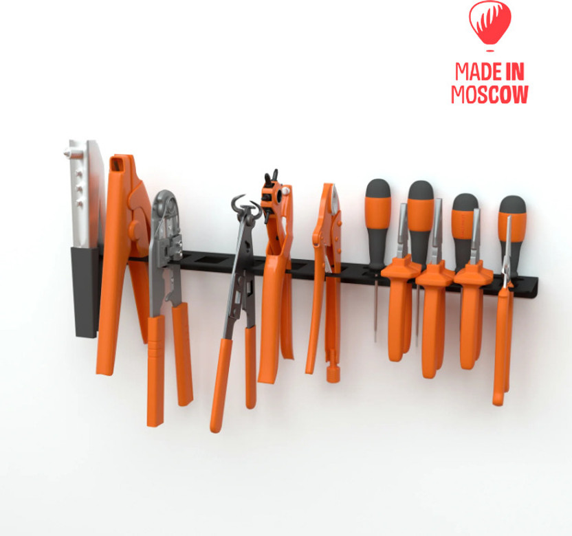 EMBODIMENT Organizer holder for pliers, pliers or pliers, EMB-WOPL-B, wall-mounted, black Punch Plier(Length : 19.69 inch)