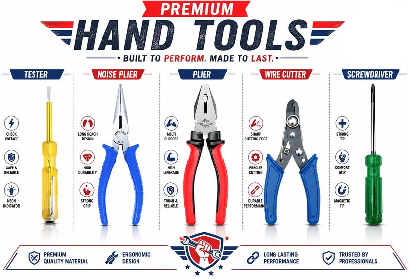 cvix CV0 Hand Tool Kit Groove Plier(Length : 8 inch)