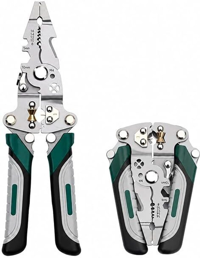 Sv Enterpise 1 Foldable Multifunctional Wire Cutter Pliers Combination Snap Ring Plier(Length : 9 inch)