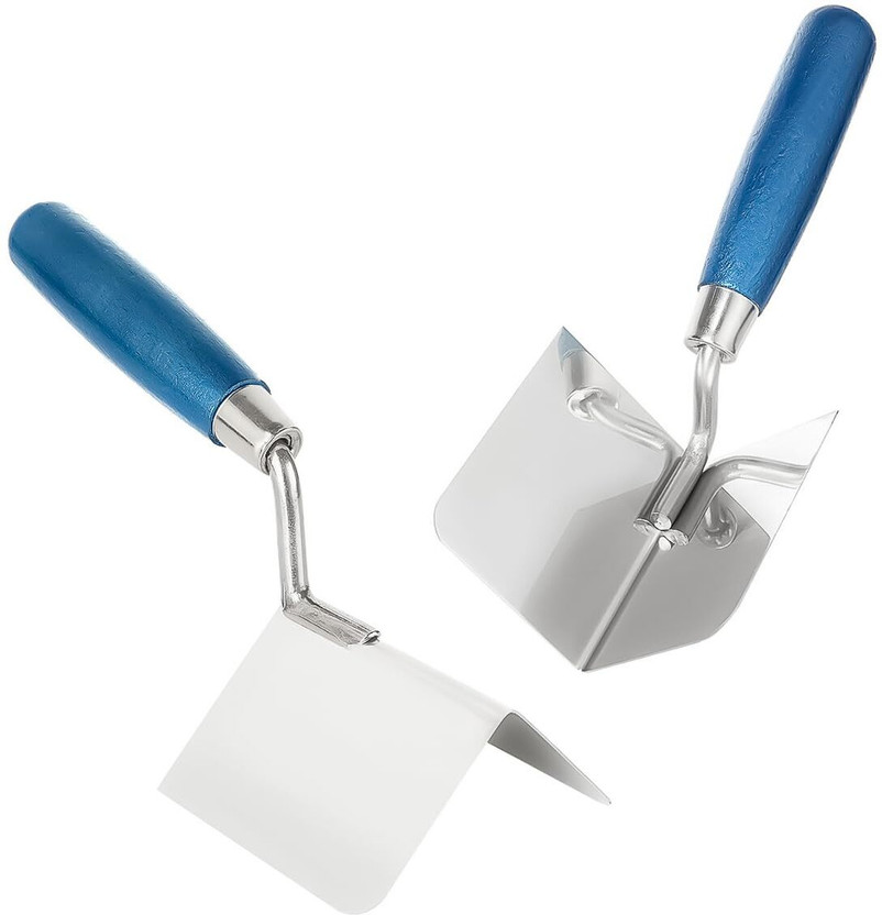 Verilux Ergonomic Sharp Corner Stainless Steel Plaster Trowel 20 cm Finishing Trowel