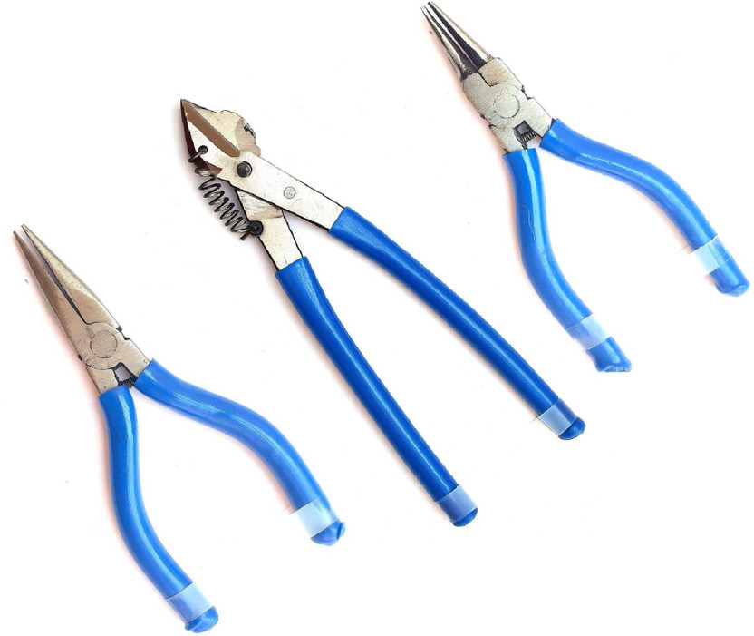 PILERMAN Silk Thread Jewellery Making Pliers Nose Round Nose and Cutter(JK-3-MSF) Round Nose Plier(Length : 5 inch)