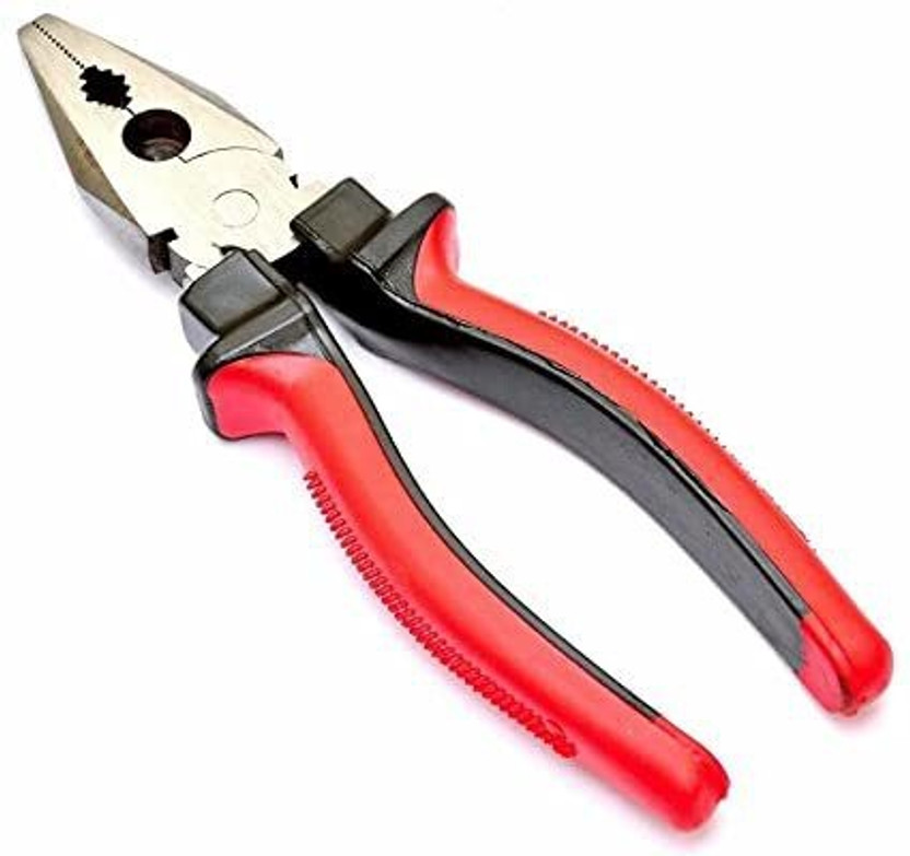 JRS TRADERS pliers, cutting plier, combination plier, long nose plier 8'' Sturdy Steel Long Nose Plier, player tools, player, plash tools, pliers for home Combination Snap Ring Plier(Length : 8 inch)