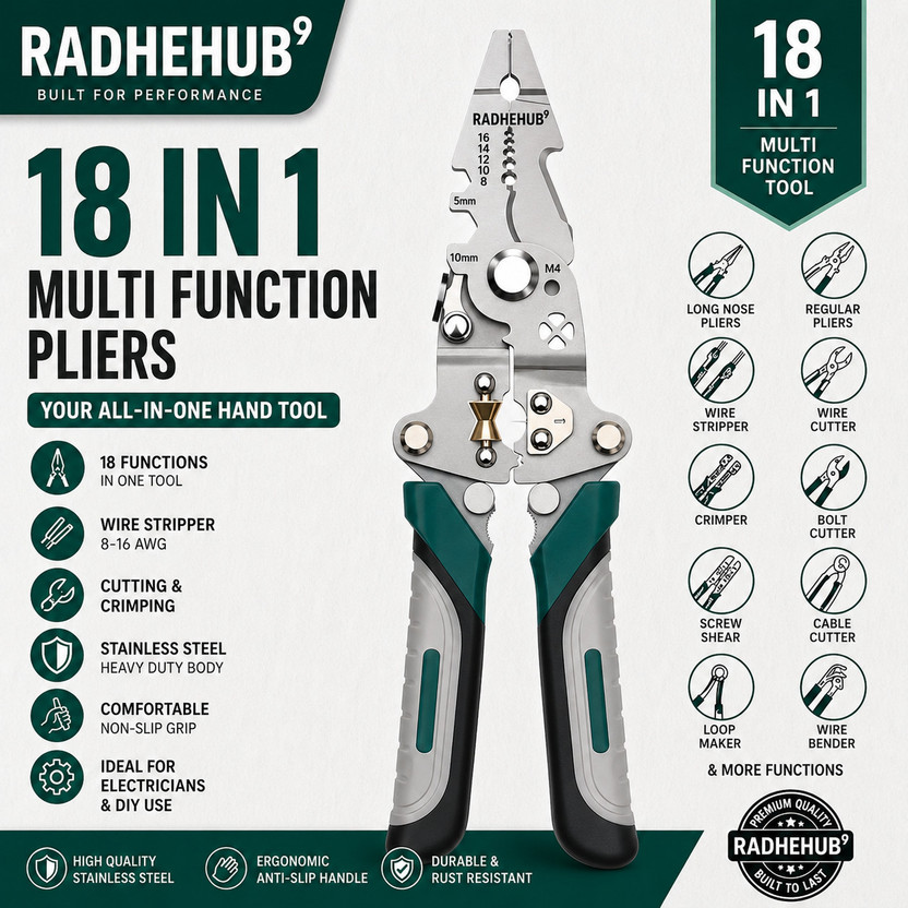 radhehub9 RH-MFP18 Circlip Plier(Length : 20 inch)