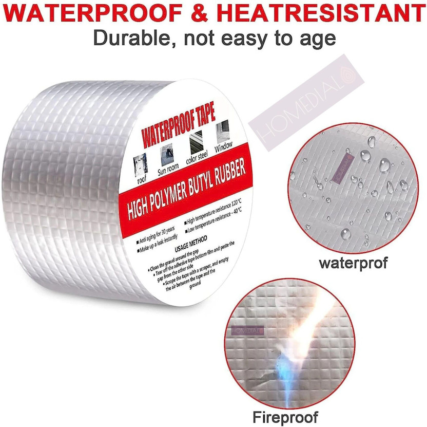 Homedial Waterproof Aluminum 6 mm Plumbing Pipe(Rubber)