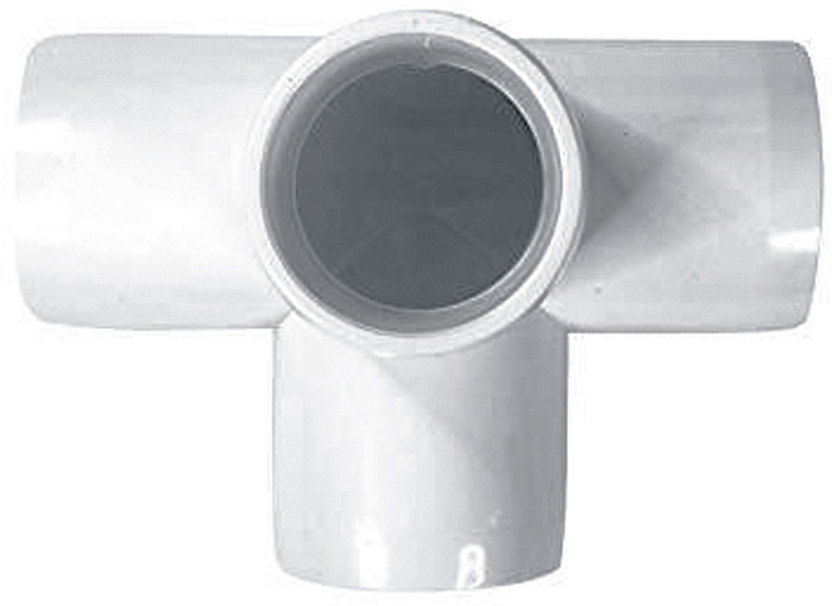 DEHRAN UPVC 4-way Elbow 3/4" Inchi (25MM) Pipe Joint/Corner Heavy Duty for Greenhouse 25 mm Plumbing Pipe(Plastic)