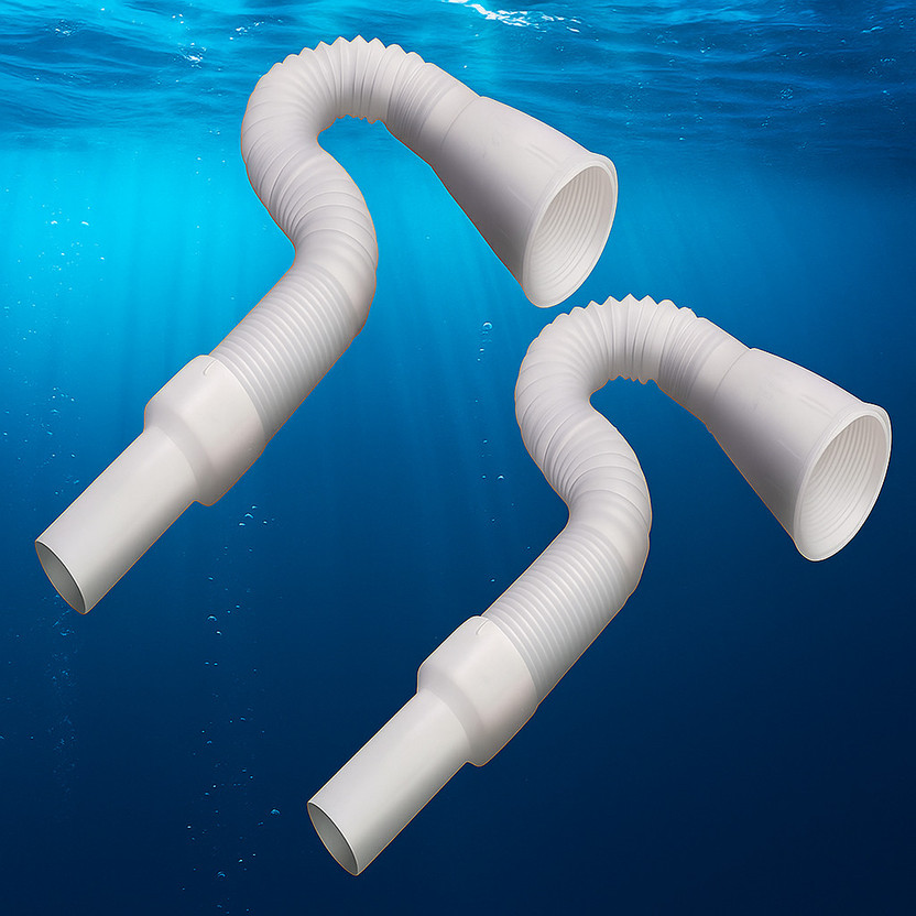 OZONIDE Combo Pack Of 2 Waste Water Drain Pipe For Wash Basin/Kitchen Sink 50 mm Plumbing Pipe(Polyvinyl Chloride(PVC))