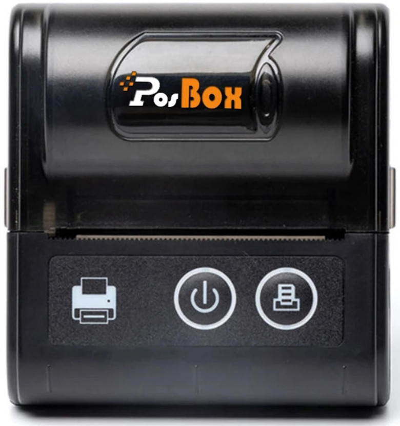 PosBox Battery Thermal Receipt Printer Machine for Billing + POS Software for Restaurants, Cafes, Hotels, Food Trucks, Dinein, Sweets Shop