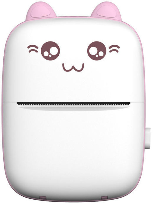 Orlov Portable Mini Thermal Printer Bluetooth Wireless Inkless Printer for Android iOS Multi-function Monochrome Inkjet Printer(Label Roll, 1 Ink Bottle Included)