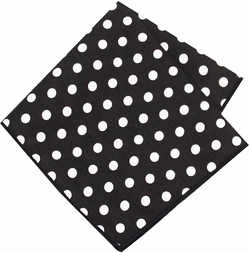 LEONARDI Solid Cotton Blend Pocket Square