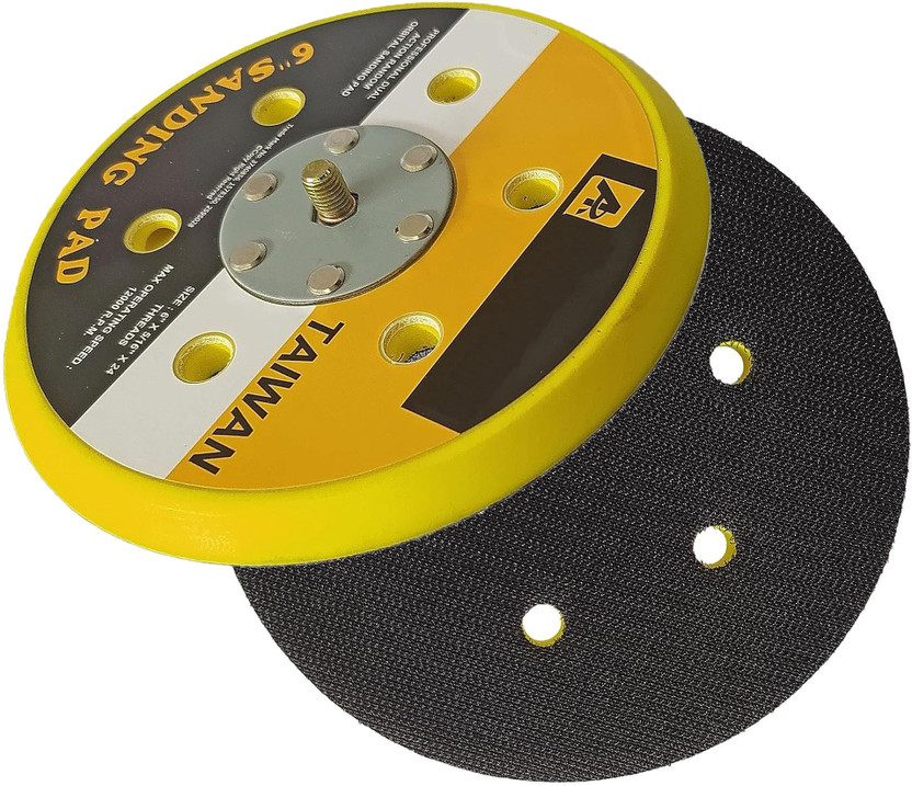 DUMDAAR 6 Inch Dual Action Random Orbital Sanding Pad 12000RPM Sander Polishing Pad New Glass Polisher(5 inch)