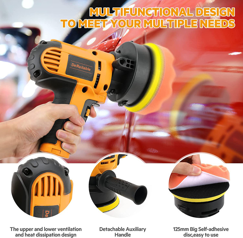 DeReliable DeReliable 700W 600-3500RPM Polisher for Proffessional, Home , Automobile and Industrial DME6401 Plastic Polisher(4.92 inch) - Flipkart Deal