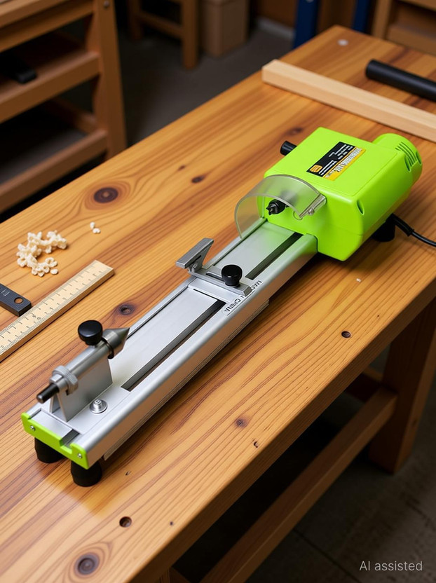 VOLTZ Mini Machine for Table Woodworking Beads Polisher Machine 580w Wood lathe Wood Polisher(1.5 inch)