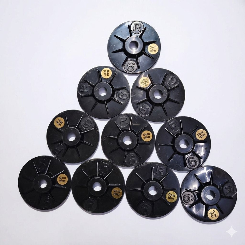 PIONERABRASIVE Pioneer Abrasive PD Pad Grit 6 Black Polishing Pad – Pack of 10 Pieces Fine Polishing Abrasive Pad for Marble, Granite, Stone & Metal | Wet & Dry Use Glass Polisher(4 inch)