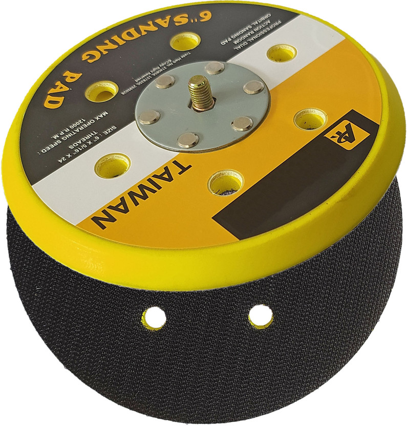 DUMDAAR new Heavy duty 6inch Dual Action Random Orbital Sanding pad (Pack of 1) Wood Polisher(6 inch)