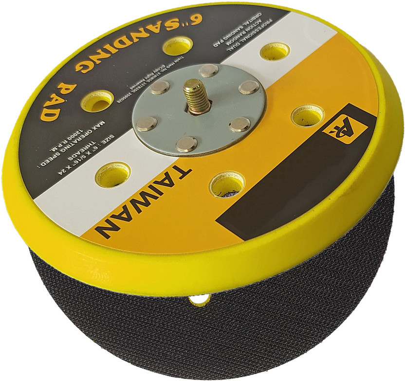 DUMDAAR Heavy duty 6inch Dual Action Random Orbital Sanding pad (Pack of 1) air sanding pad for 150mm Pneumatic Sander Wood Polisher(6 inch)