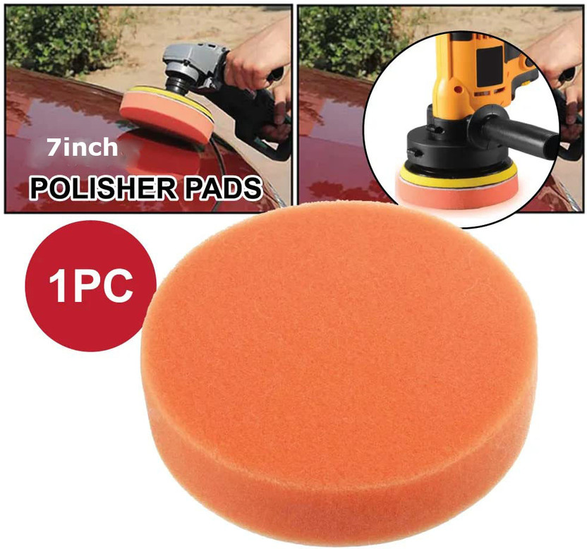 Inditrust 7inch 1pc Car Clean Polishing Plane Foam (Sponge) Buffing Waxing Wheel Vehicle Polisher(7 inch)