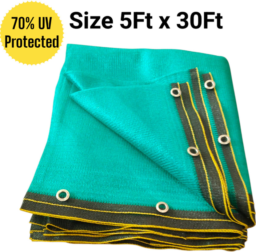 Harsh Harsh Kriti Green Shade Net(5Ft x30Ft)- 70% Sunlight Block Multipurpose For Garden/Balcony Portable Green House(Green) - Flipkart Deal