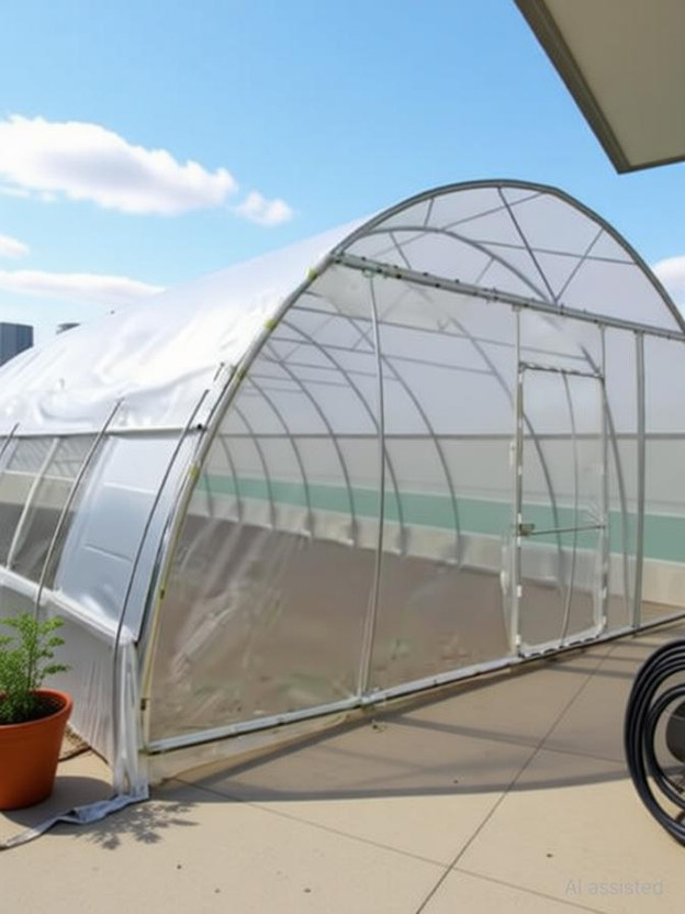 mahira Gree House Sheet Portable Green House(White)