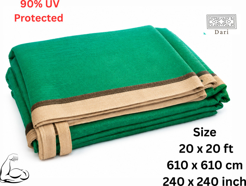 dari GREEN SHADE NET 20*20 (UV PROTECTED, HEAVY DUTY, LONG LASTING) Portable Green House(Green)