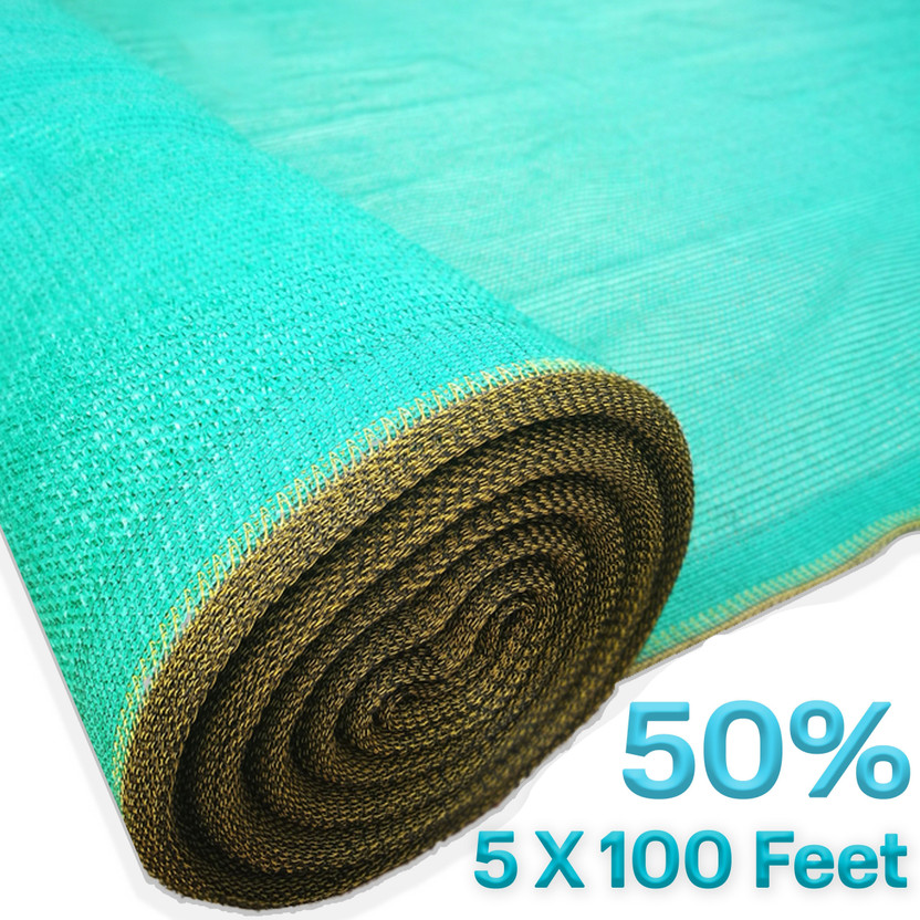 Buildingshop Buildingshop UV Stabilized Net 50% Sun/Water Block - (1.5 Meter(5 Ft) X 30 Meter(100 Ft)) Portable Green House(Green) - Flipkart Deal
