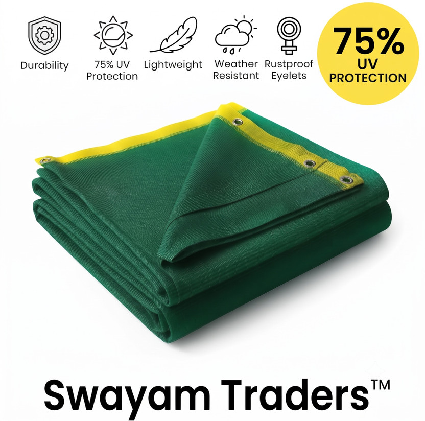 Swayam Swayam Traders Green Shade Net for Agriculture & Nursery | 10 ft*15 ft 75% Sun Protection Portable Green House(Green) - Flipkart Deal