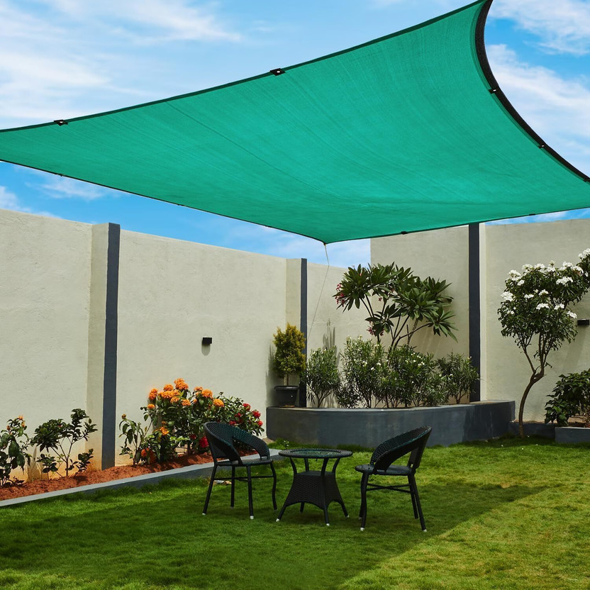RatchetRider Green Shade Net for Balcony Terrace Garden Sun Protection Outdoor Shade 10x10 Portable Green House(Green)
