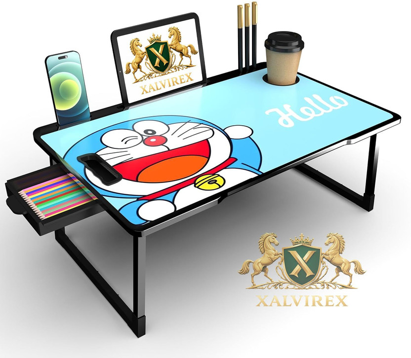 XALVIREX DOREMON COTTED Plastic Study Table(Free Standing, Finish Color - DORA COT, Pre-assembled)
