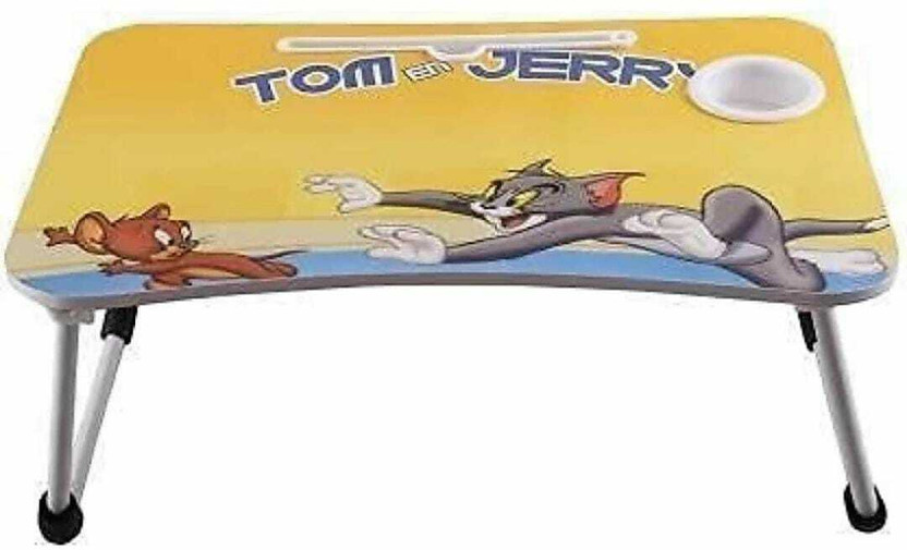 HD online shop Wood Portable Laptop Table(Finish Color - TOM JERRY)