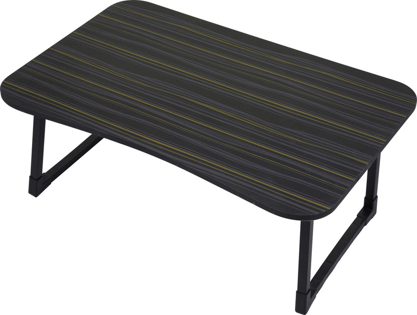 FurniGully Wood Portable Laptop Table(Finish Color - UM BLACK, Pre Assembled)