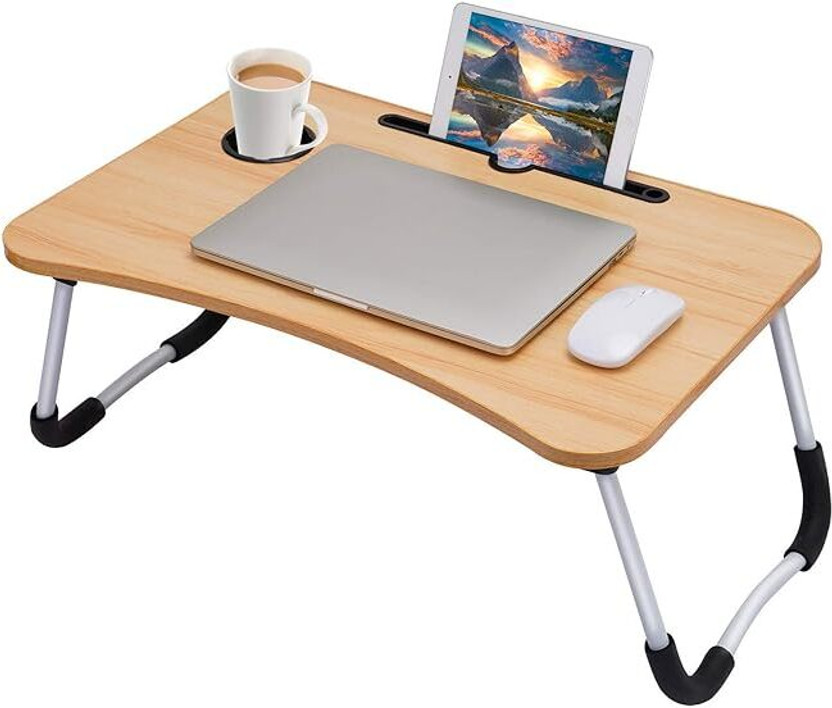 BBD Kitchen Shop Portable Laptop Folding table Wood Portable Laptop Table(Finish Color - Multicolour, Pre Assembled)
