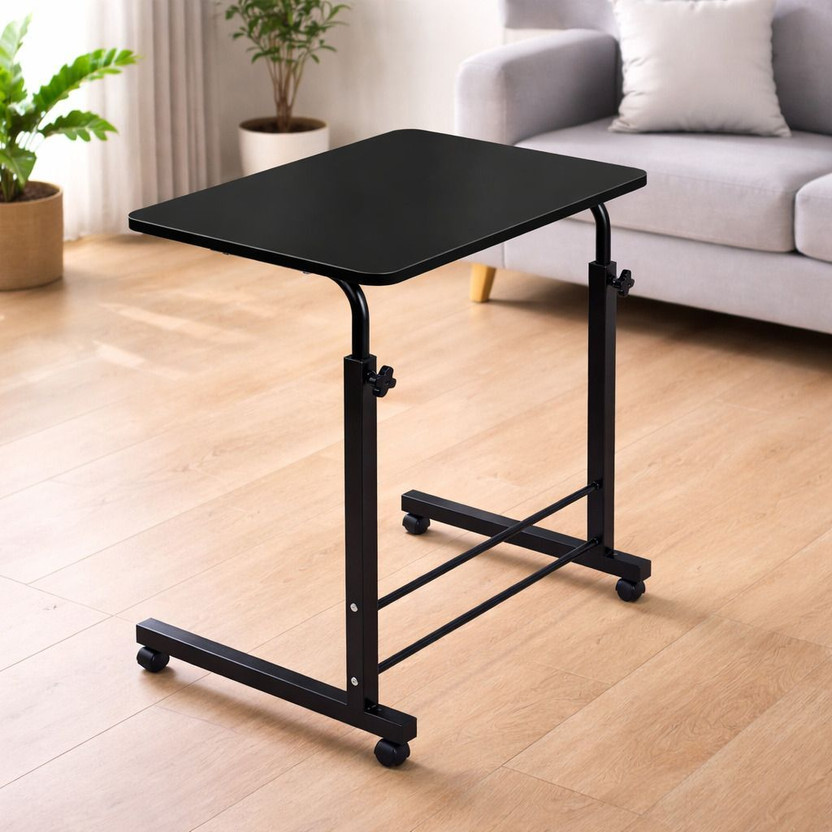 VIROVIA Portable Laptop Table | Height Adjustable Study Desk for Home Wood Portable Laptop Table(Finish Color - BLACK, DIY(Do-It-Yourself))