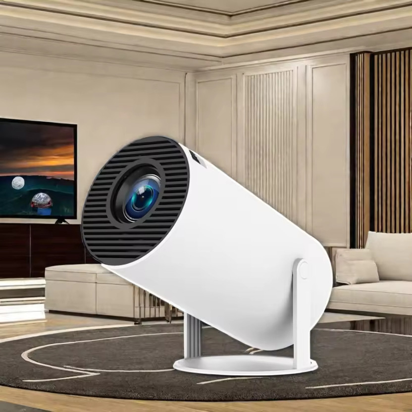 Cubonic Android 11 WiFi Bluetooth YouTube PrimeVideo Hotstar Netflix Apps, 720p Native 2200 lm LED Corded Mobiles Portable Projector(White)