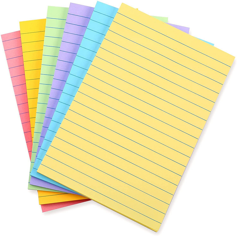 Peeplvalue Peeplvalue 4X6 Sticky Note 100 Sheets 4X6 Sticky Note-Neon Color, 5 Colors(Set Of 1, Multicolor) - Flipkart Deal