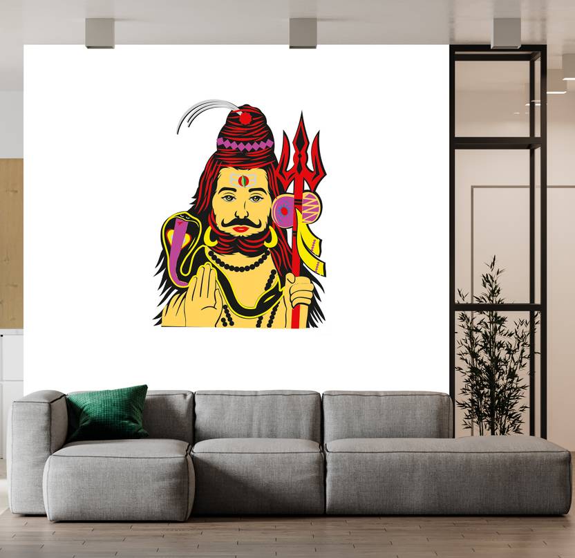 Mahadev Mahakal Bholenath Lord Shiva Self Adhesive Decorative