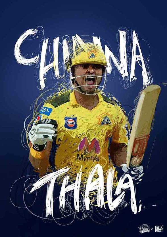 Chinna thala raina official csk poster Photographic Paper Sports chinna-thala-raina-official-csk-poster-photographic-paper-sports