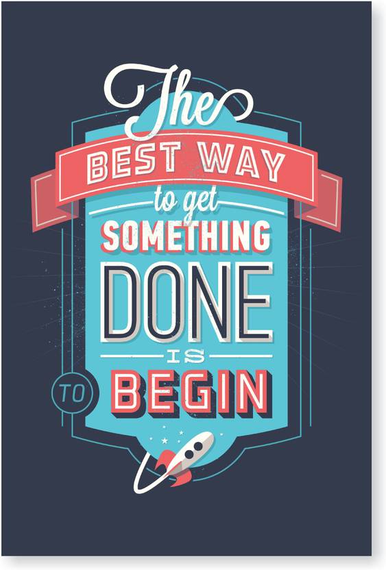 Motivational Poster Inspirational Quotes Wall Design Room Poster Paper Print Paper Print Price