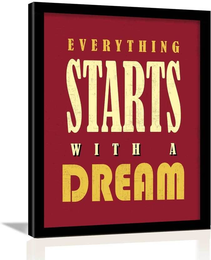 Motivational Quotes Frame for Office Wall School Study Room