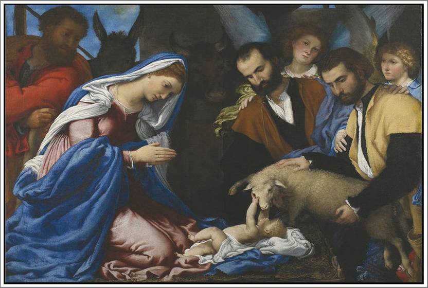Poster Jesus Christ Birth Vintage Large Poster sl 8329 (Large Print