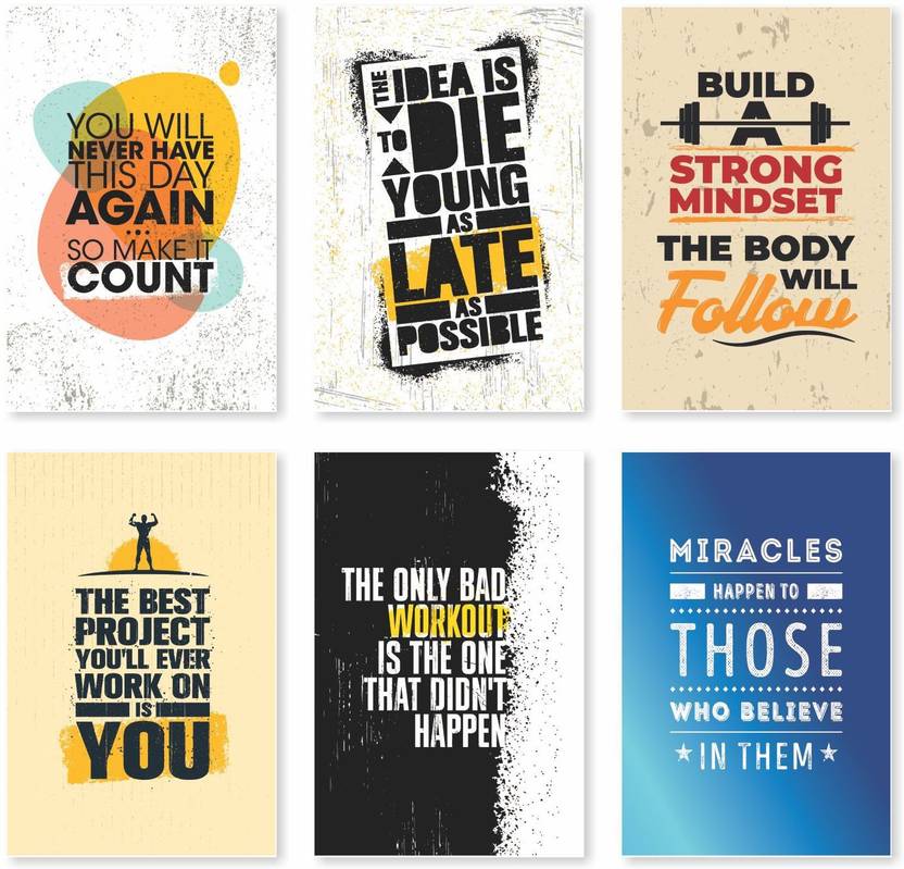 Motivational Poster Quotes Wall Design For Living Room Drawing Room Poster Paper Print Quotes
